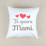 Cojín Personalizado rojo Te quiero mami