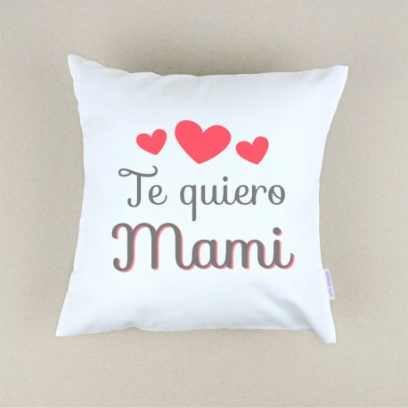 Cojín Personalizado rojo Te quiero mami