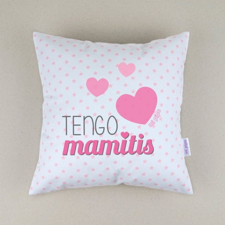 Cojín Personalizado rosa Tengo mamitis