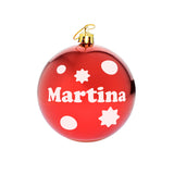 Bolas de Navidad Personalizadas Rojas Para el Árbol de Navidad 