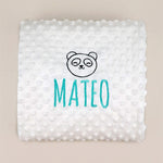 Manta Clásica Bordada Personalizada (91 combinaciones)