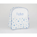 Mochila Infantil Personalizada Azul Estrellas