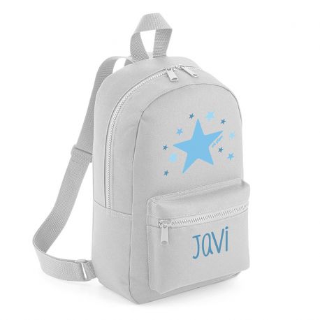 Mochila Personalizada Estrella Azul  4 Colores
