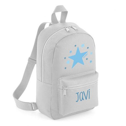 Mochila Personalizada Estrella Azul  4 Colores