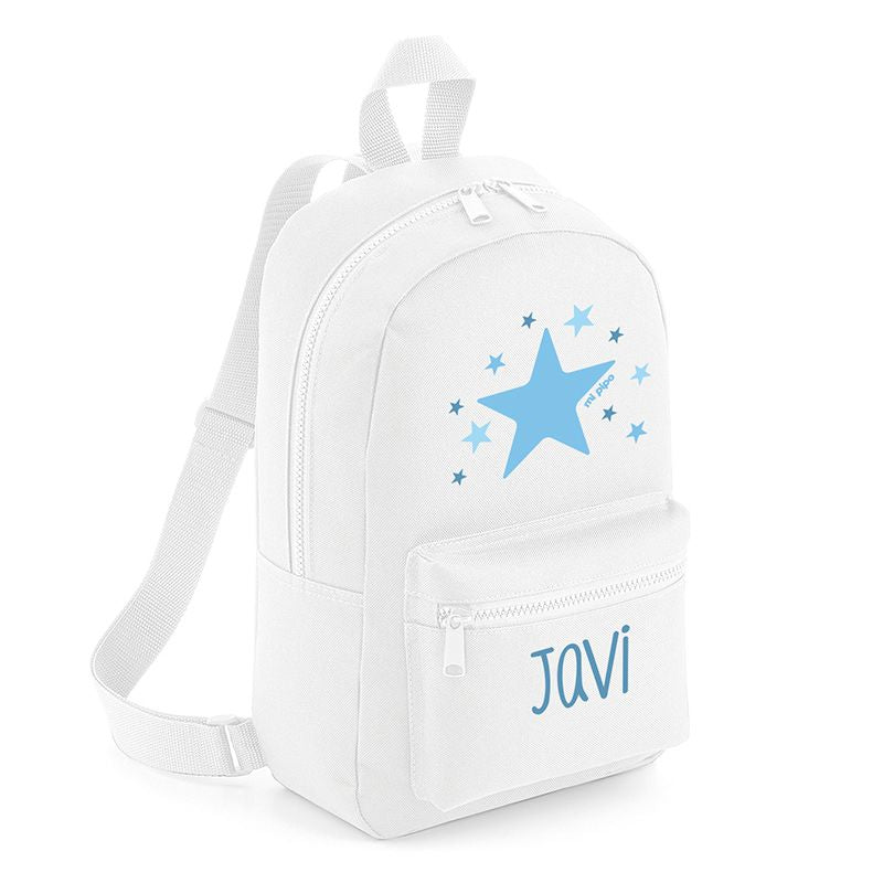 Mochila Personalizada Estrella Azul  4 Colores