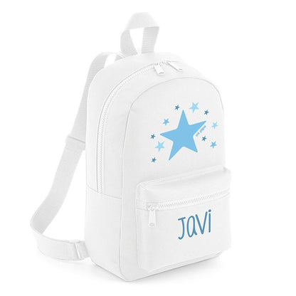 Mochila Personalizada Estrella Azul  4 Colores