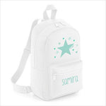 Mochila Personalizada Estrella Menta 4 Colores