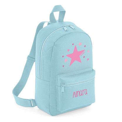 Mochila Personalizada Estrella Rosa 4 Colores
