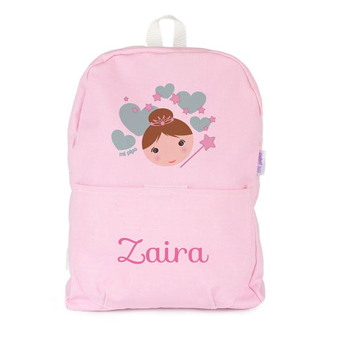 Mochila Personalizada Hada Lona Algodón