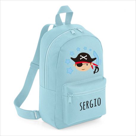 Mochila Personalizada Pirata 3 Colores Mofletes Puericultura