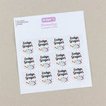 Pack 12 Etiquetas Personalizadas para objetos Estrella arcoiris