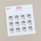 Pack 12 Etiquetas Personalizadas para objetos Estrella arcoiris