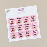 Pack 12 Etiquetas Personalizadas para objetos Rosa Hada