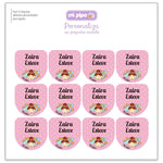 Pack 12 Etiquetas Personalizadas para objetos Rosa Hada