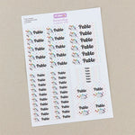 Pack 46 Etiquetas Personalizadas para objetos Estrella arcoiris
