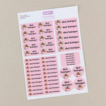 Pack 46 Etiquetas Personalizadas para objetos Rosa Hada