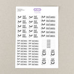 Pack 46 Etiquetas Personalizadas para objetos Panda