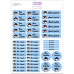 Pack 46 Etiquetas Personalizadas para objetos Azul Pirata