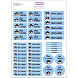 Pack 46 Etiquetas Personalizadas para objetos Azul Pirata