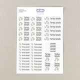 Pack 46 Etiquetas Personalizadas para objetos Unicornio