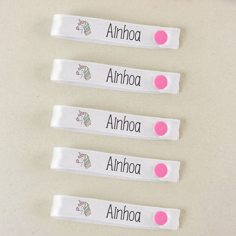 Pack 5 cintas para colgar ropa personalizadas