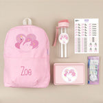 Pack Cole Personalizado Mochila Cisne