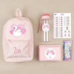 Pack Cole Personalizado Mochila Cisne