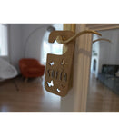 Placa de Madera Personalizada mariposas Pomo Puerta