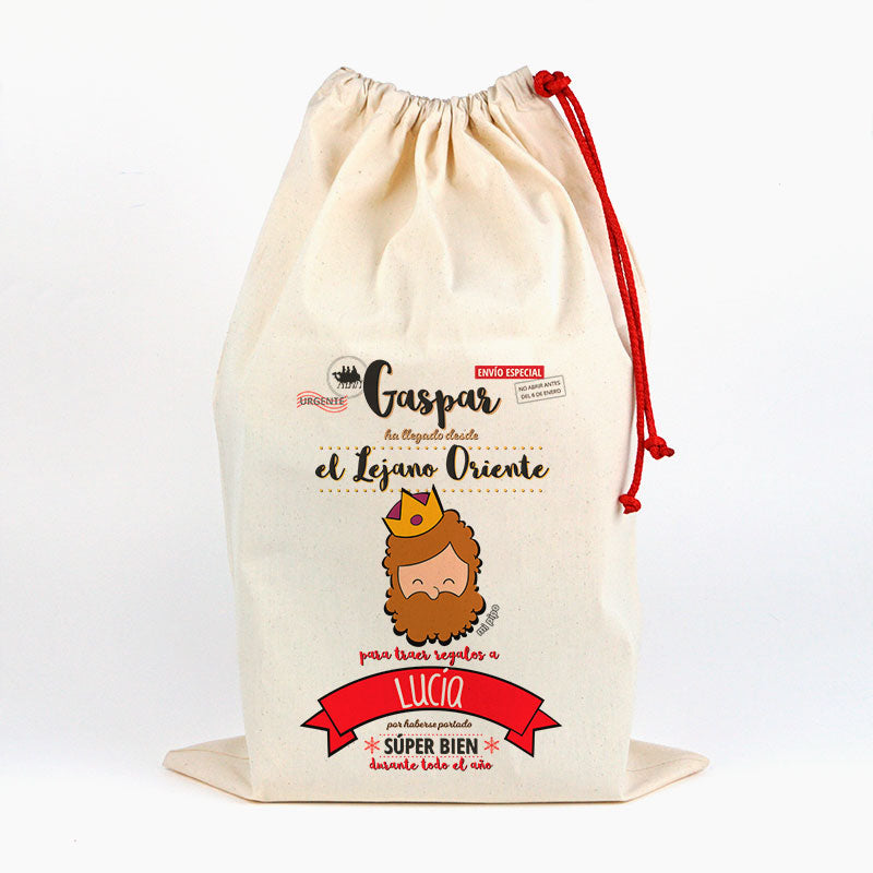 Saco Personalizado para Regalos Navidad Gaspar