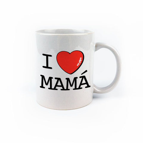 Regalo Día de la Madre Taza personalizada LOVE MAMÁ