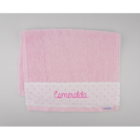 Toallita Personalizada Rosa 100% Algodón